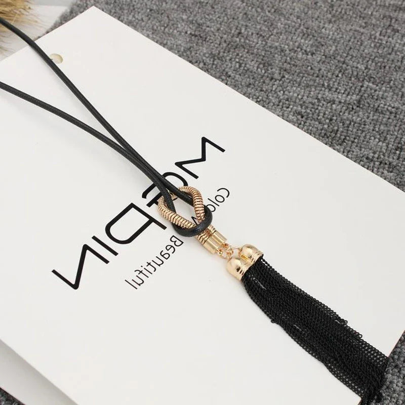 Long Sweater Chain Necklace