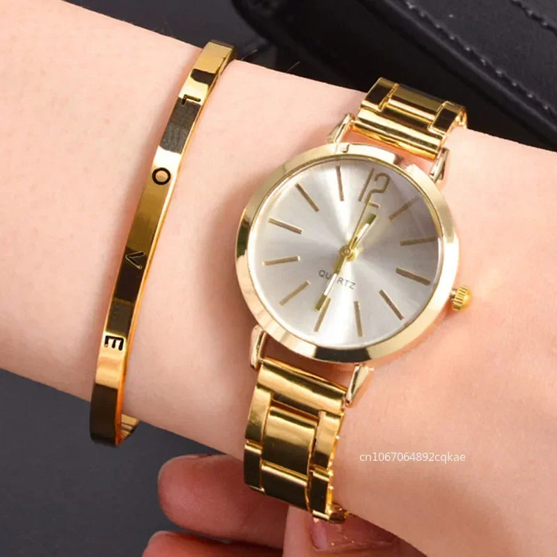 Chic Alloy Watch Bracelet