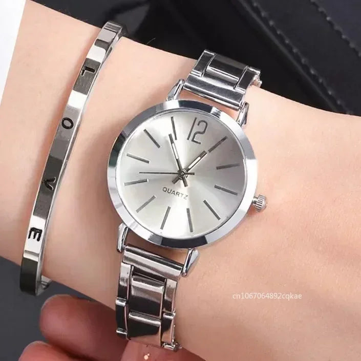 Chic Alloy Watch Bracelet