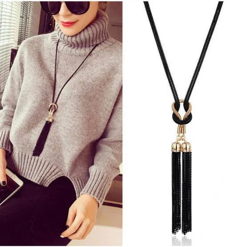 Long Sweater Chain Necklace