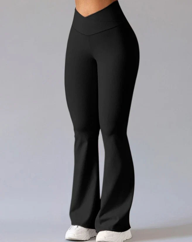 Elegant Flared Yoga Pants